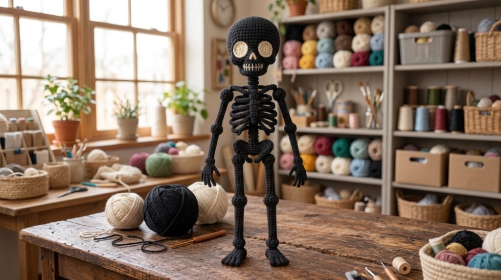 Free Crochet Skeleton Amigurumi Pattern: Easy & Posable Halloween Amigurumi