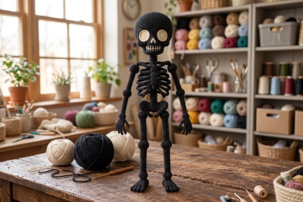 Free Crochet Skeleton Amigurumi Pattern: Easy & Posable Halloween Amigurumi