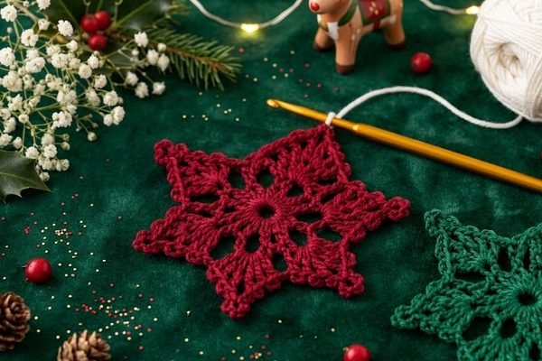 Frostlace Christmas Snowflake Motif Crochet Pattern