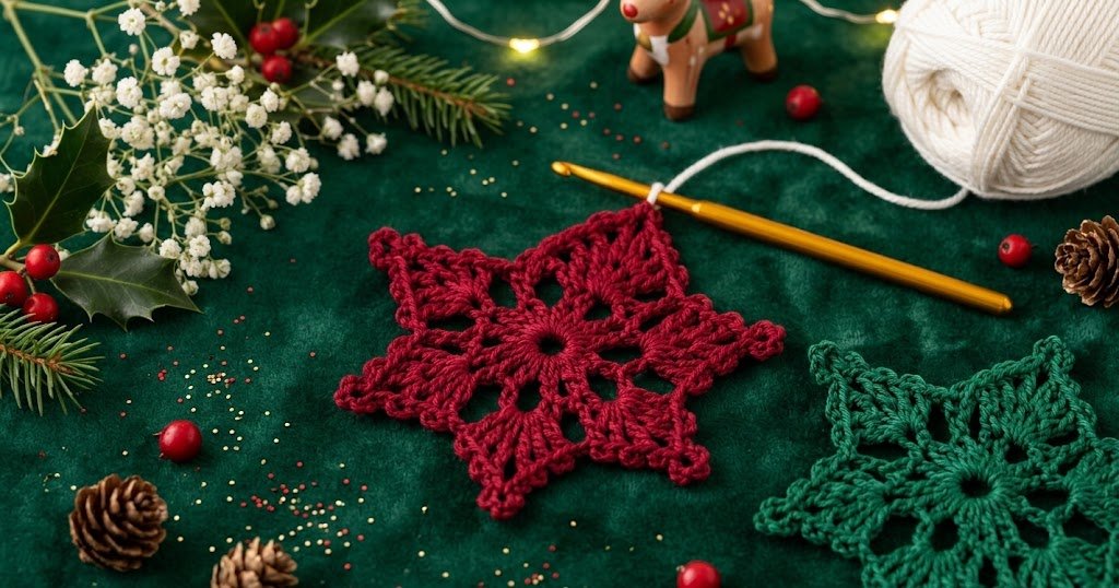 Frostlace Christmas Snowflake Motif Crochet Pattern