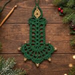 Golden Glow Candle Ornament Crochet Pattern